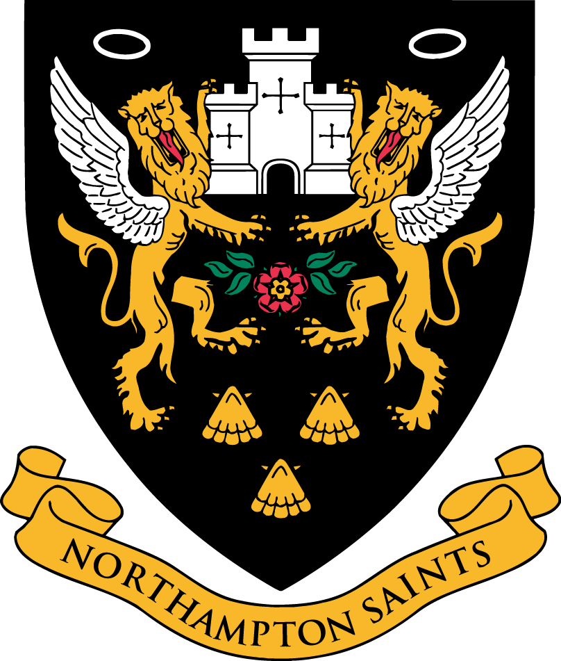 northampton saints pres primary logo iron on transfers for clothing